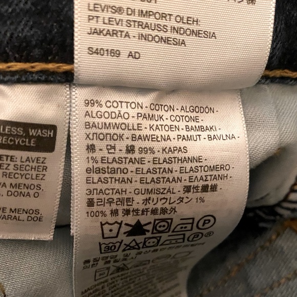 Men’s Levi Strauss & Co 505 Jeans Dark Wash - Picture 9 of 11